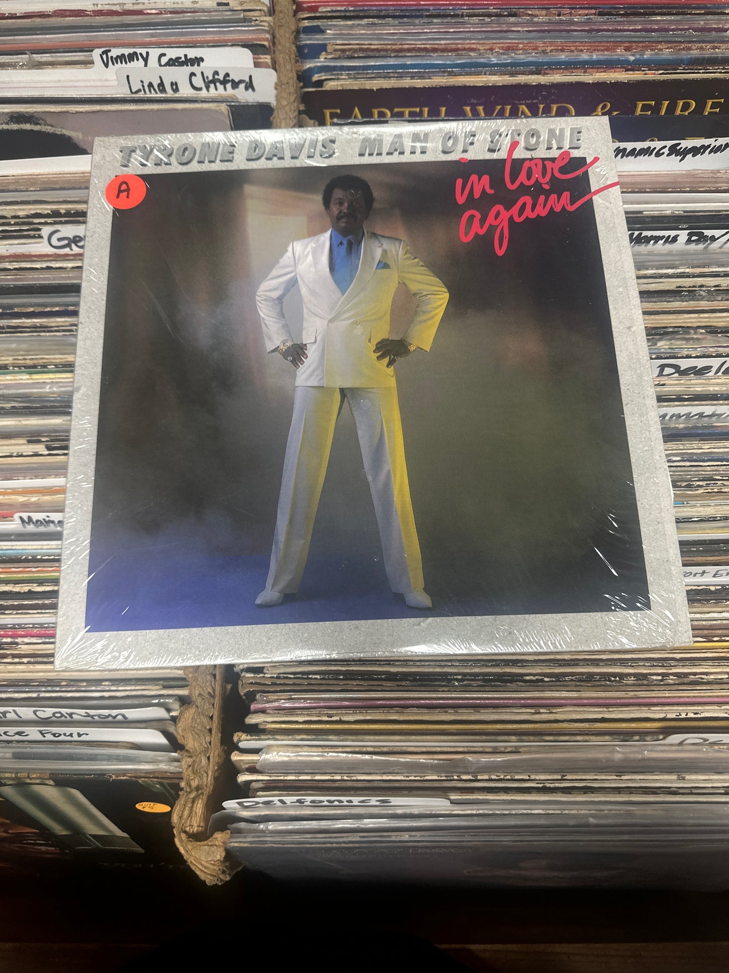 Tyrone Davis ‎– Man Of Stone (In Love Again) Vinyl LP FR 1002 VG+/VG+