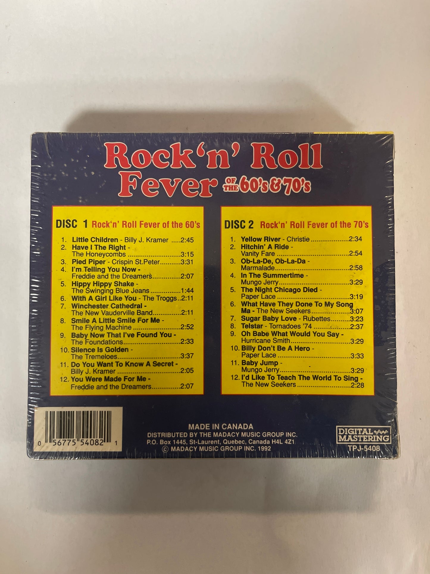 Rock n Roll Fever of the 60's & 70's 2 x CD Mint Condition