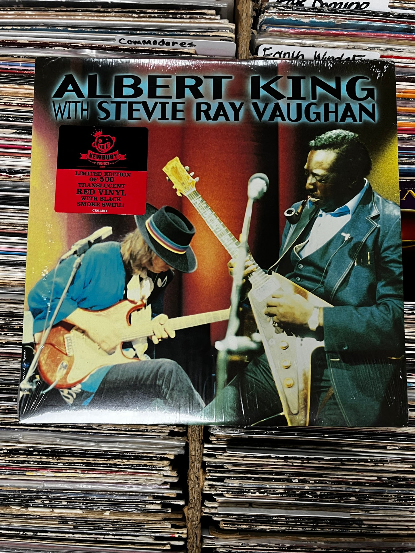 Albert King With Stevie Ray Vaughan ‎– In Session (Red Translucent With Black Swirl) Vinyl Lp STX-7501-1