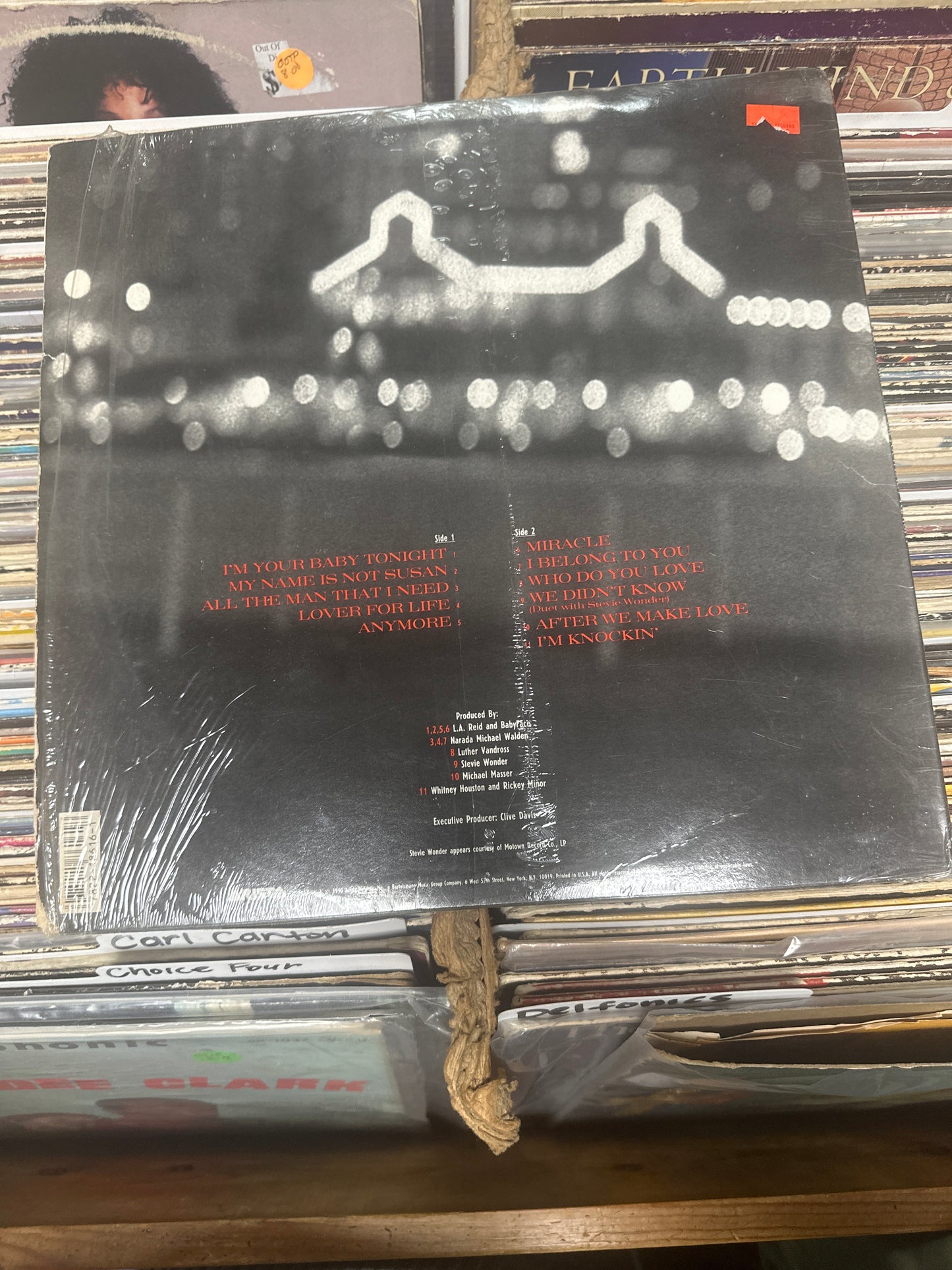 Whitney Houston-Im Your Baby Tonight  AL-8616 Vinyl LP VG+/VG+