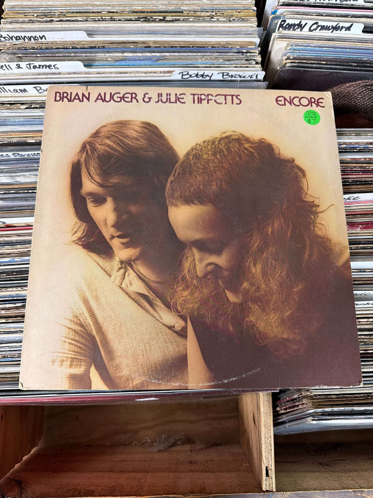 Brian Auger & Julie Tippetts – Encore BSK 3153 Vinyl LP VG/VG