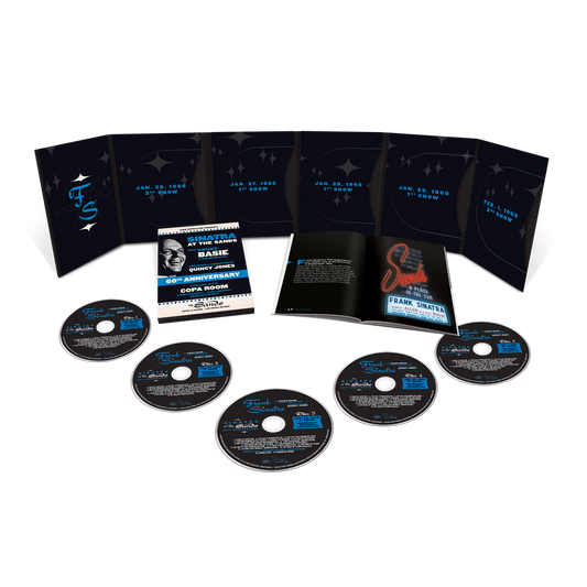 the album cover for Frank Sinatra - Sinatra at the Sands - 60th Anniversary [Deluxe 5 Disc]