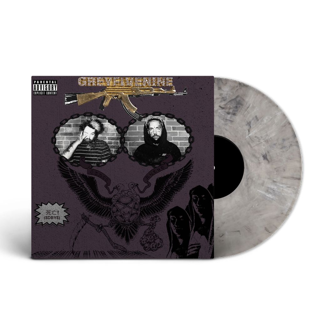 the album cover for $uicideBoy$ - Stop Staring at the Shadows [Indie Exclusive Ghost Grey]