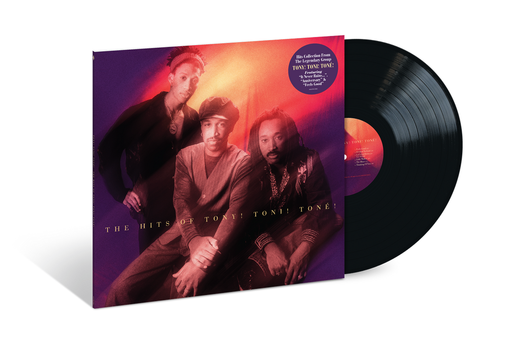 the album cover for Tony! Toni! Toné! - The Hits of Tony! Toni! Toné!