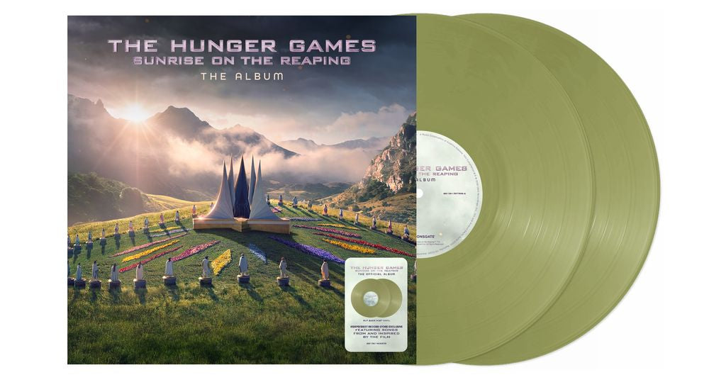 the album cover for Various Artists - The Hunger Games: Sunrise on the Reaping (The Album) [Indie Exclusive Sage Mist 2 LP]