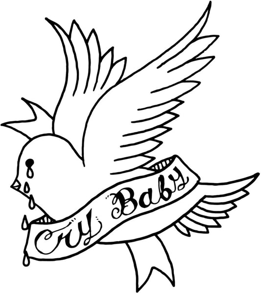 the album cover for Lil Peep - Crybaby