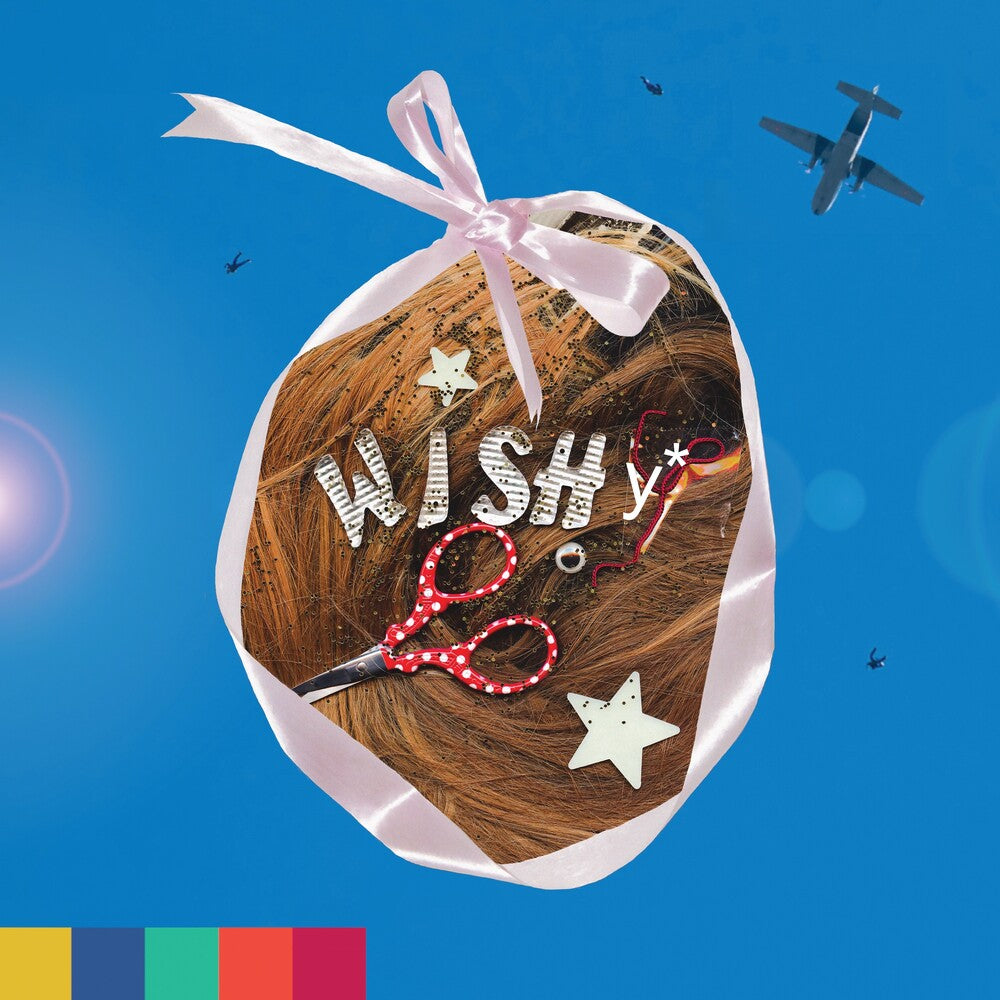 the album cover for Wishy - Paradise On Planet Popstar - Blue (Blue) [Colored Vinyl]