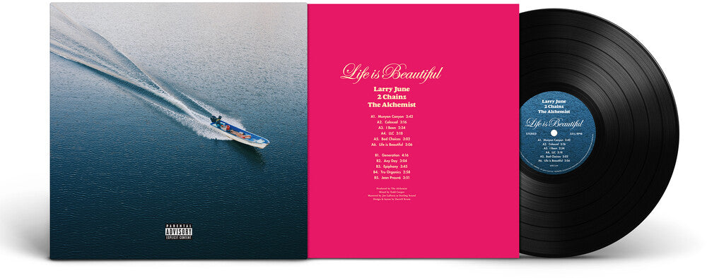 the album cover for Larry June - Life Is Beautiful