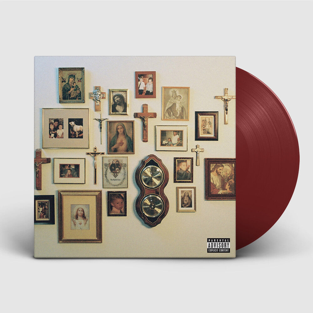 the album cover for $uicideBoy$ -  Thy Kingdom Come [Indie Exclusive Opaque Maroon LP]