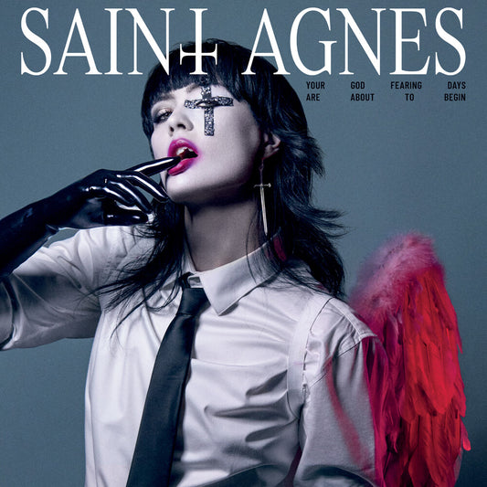 the album cover for Saint Agnes - Your God Fearing Days Are About to Begin - Megenta