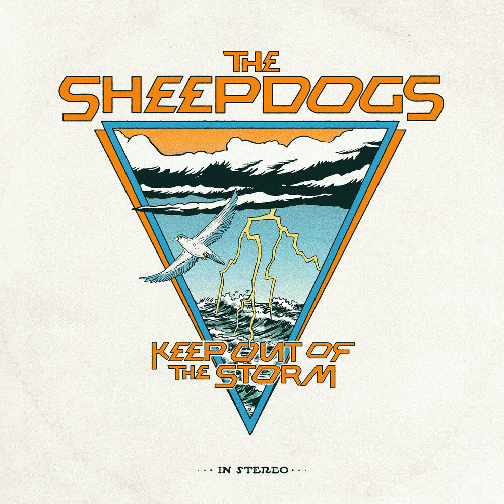 the album cover for Sheepdogs - Keep Out Of The Storm [Indie Exclusive Turbulent Orange Splatter Vinyl]