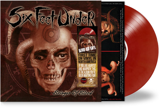 the album cover for Six Feet Under - Bringer Of Blood [Blood Red]