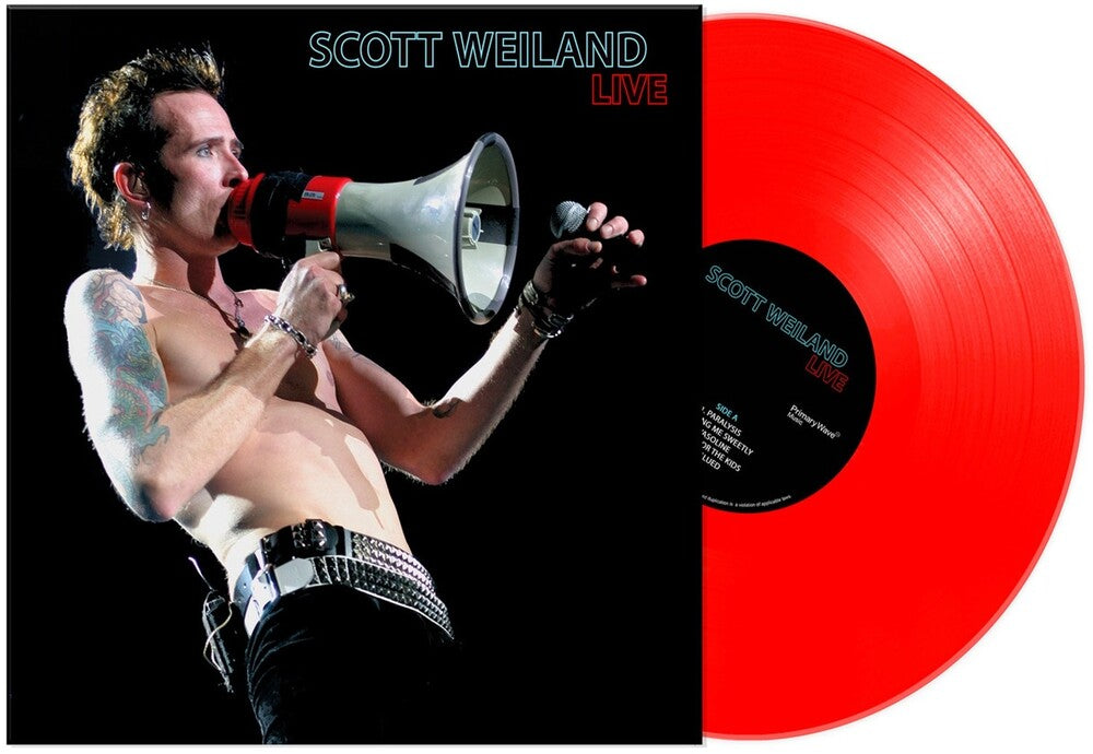 the album cover for Scott Weiland - Scott Weiland: Live [Colored Vinyl] [Limited Edition] (Red)