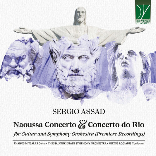 the album cover for Thanos Mitsalas - Sergio Assad: Naoussa Concerto & Concerto Do Rio