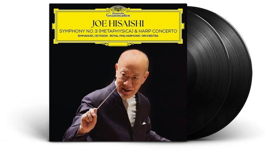 the album cover for Joe Hisaishi - Symphony 3 & Harp Concerto (Uk)