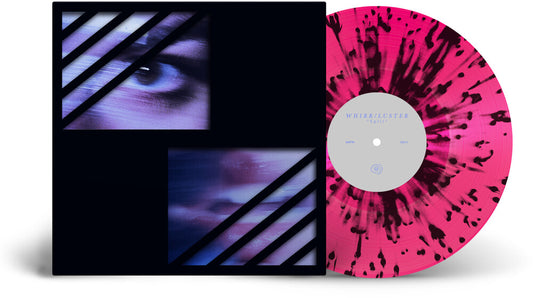the album cover for Whirr - Whirr & Luster [Indie Exclusive Magenta w/ Black Splatter]