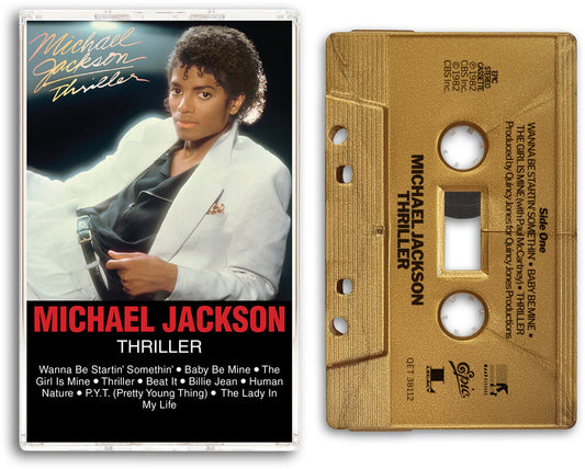 the album cover for Michael Jackson - Thriller - 2026 [Gold Metallic]