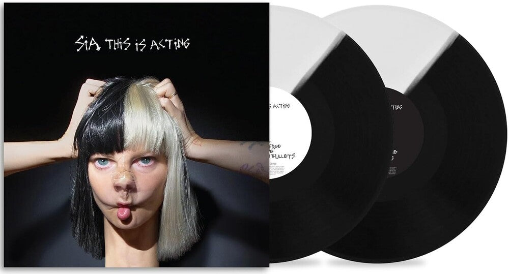 the album cover for Sia - This Is Acting - 10th Anniversary [Black/White]