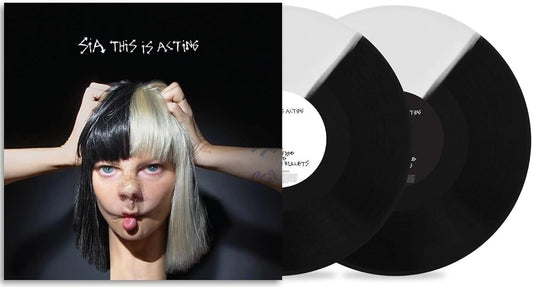 the album cover for Sia - This Is Acting - 10th Anniversary [Black/White]