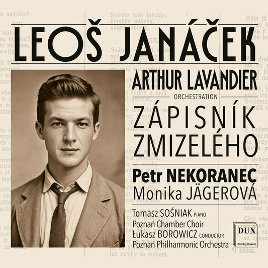 the album cover for Petr Nekoranec - Janacek: Zapisnik Zmizeleho/Diary Of One Who