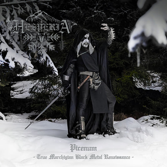 the album cover for Hesperia - Picenum (True Marchigian Black Metal Renaissance)