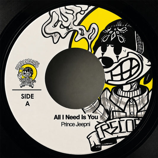 the album cover for Prince Jeepni - All I Need Is Your Love B/W Psycho For Your Love