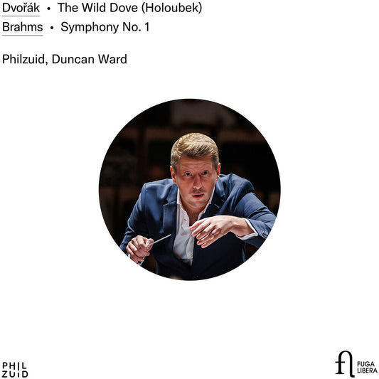 the album cover for Philzuid - Dvorak: The Wild Dove (Holoubek); Brahms: Sym