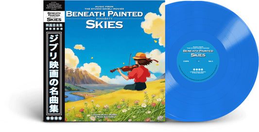 the album cover for London Music Works (Colv) - Beneath Painted Skies: Studio Ghibli Movies [Colored Vinyl]