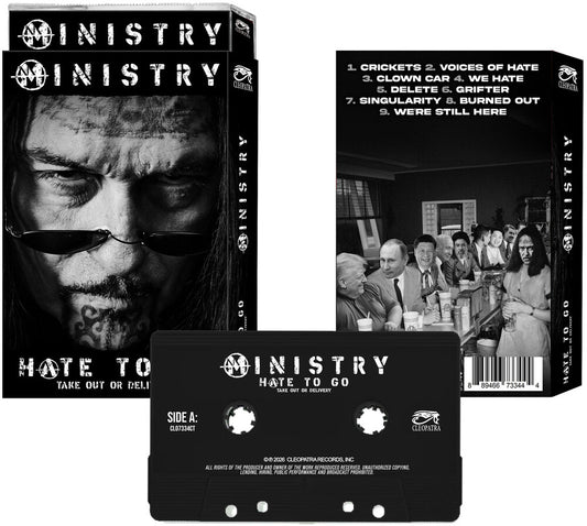 the album cover for Ministry - Hate To Go - Take Out Or Delivery