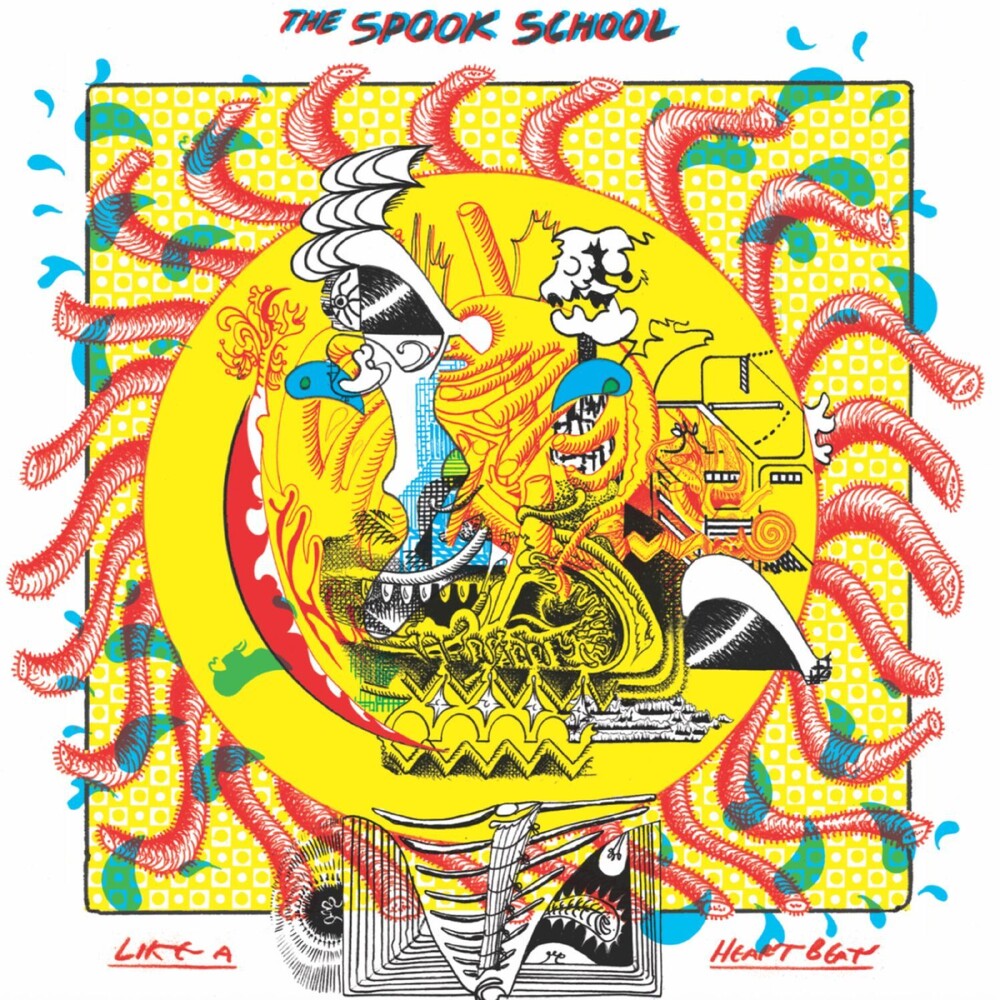 the album cover for Spook School - Like A Heartbeat