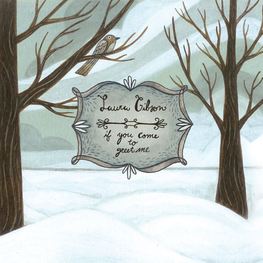 the album cover for Laura Gibson - If You Come To Greet Me - Graphite Eco [Colored Vinyl]