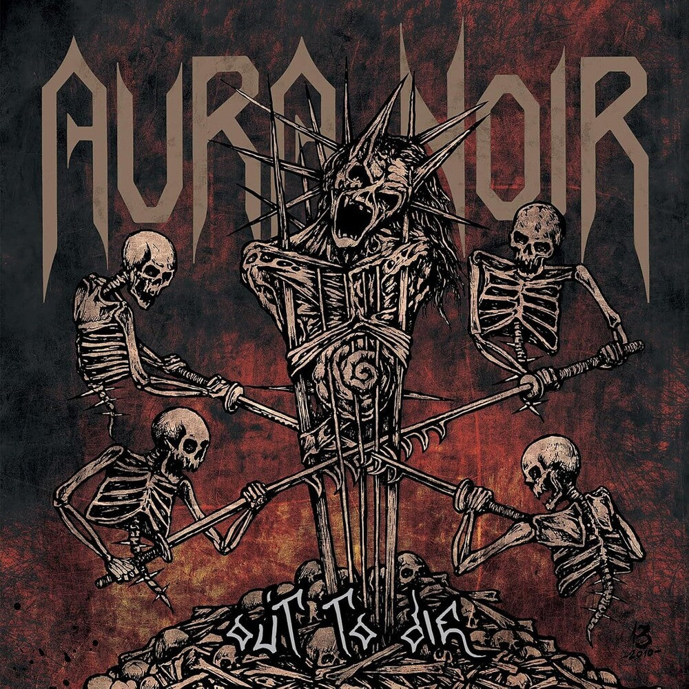the album cover for Aura Noir - Out To Die