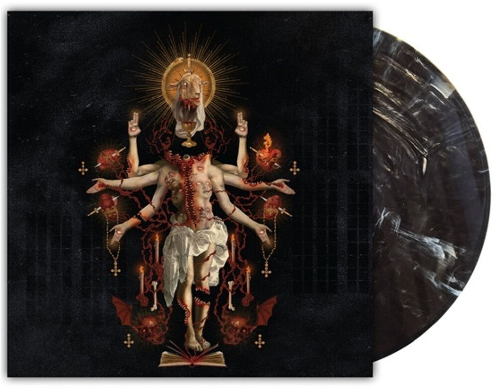the album cover for Satanic Planet - Dead Deities [Orchard Indie Exclusive Onyx Marble]