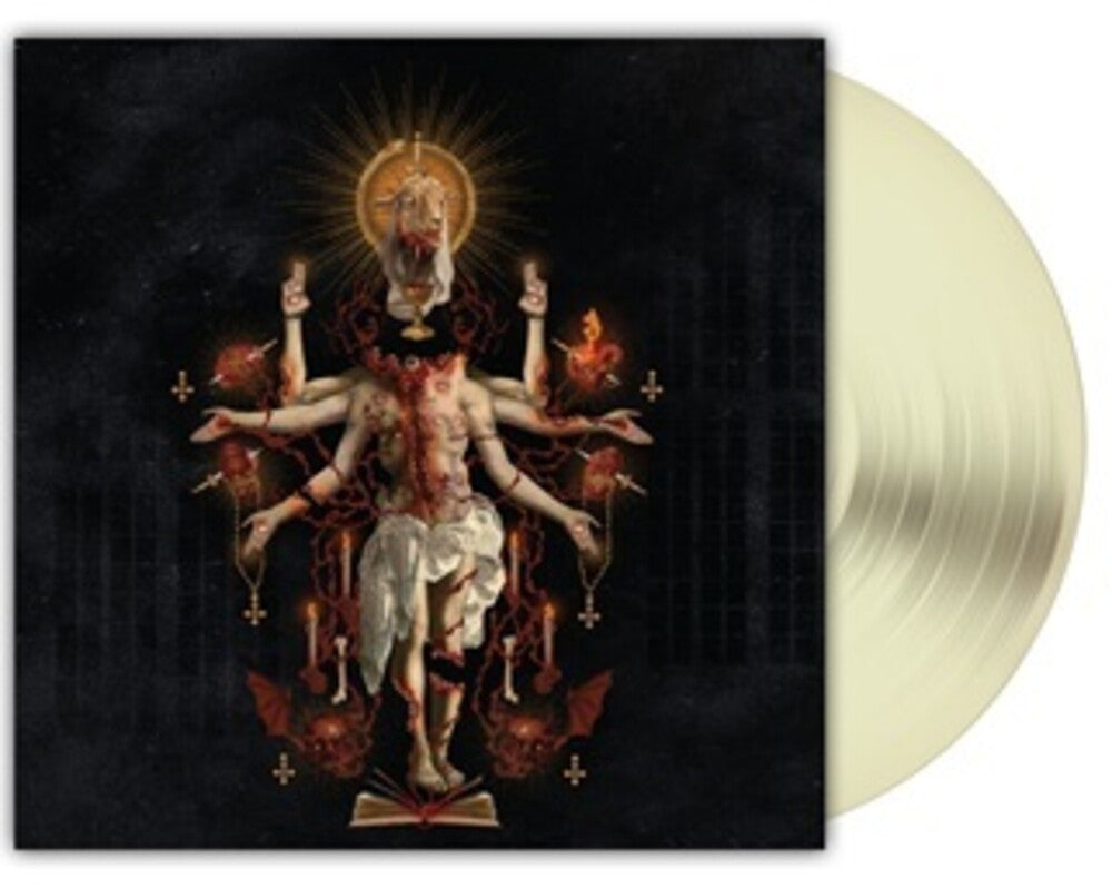 the album cover for Satanic Planet - Dead Deities [Bone White]