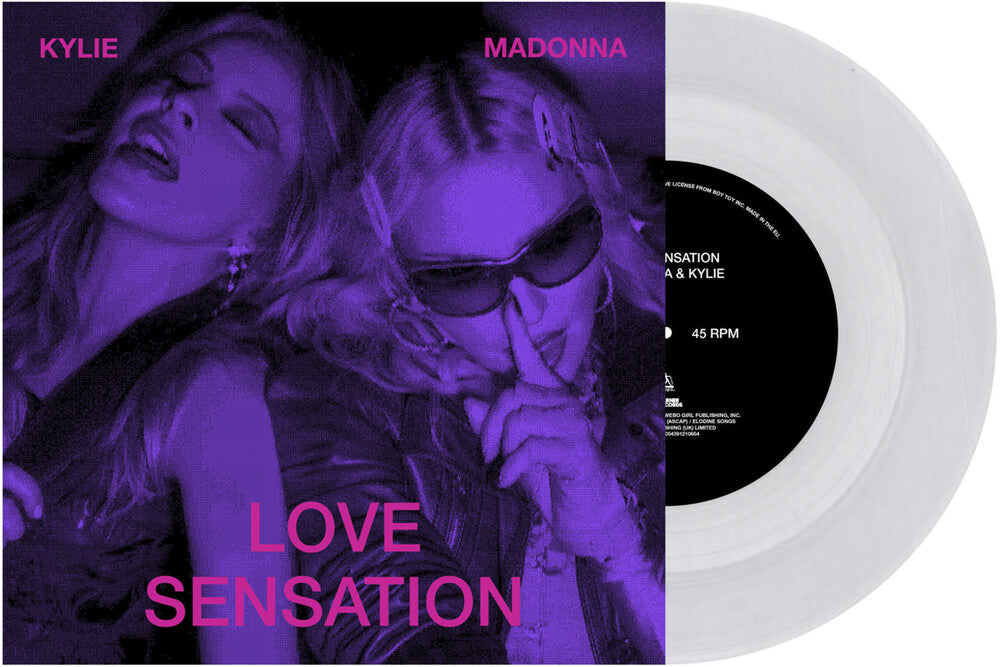 the album cover for Madonna - Love Sensation [Clear]
