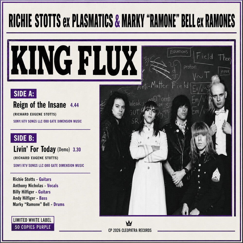 the album cover for King Flux - Reign of the Insane [Signed - Purple]
