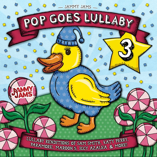 the album cover for Jammy Jams - Pop Goes Lullaby 3