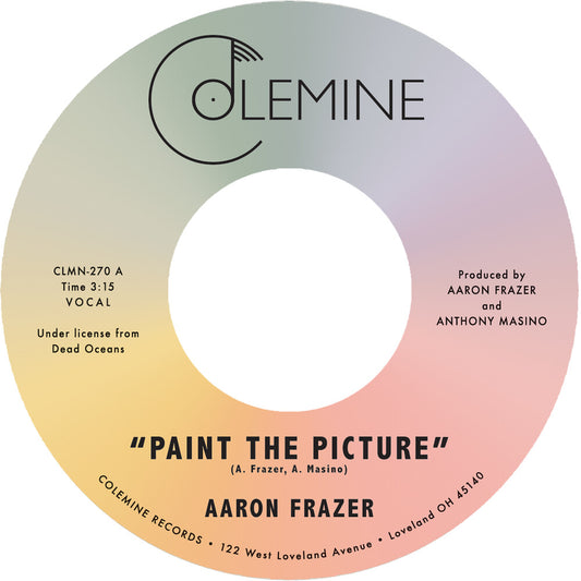 the album cover for Aaron Frazer - Paint The Picture / Back Into The World [Colored Vinyl]