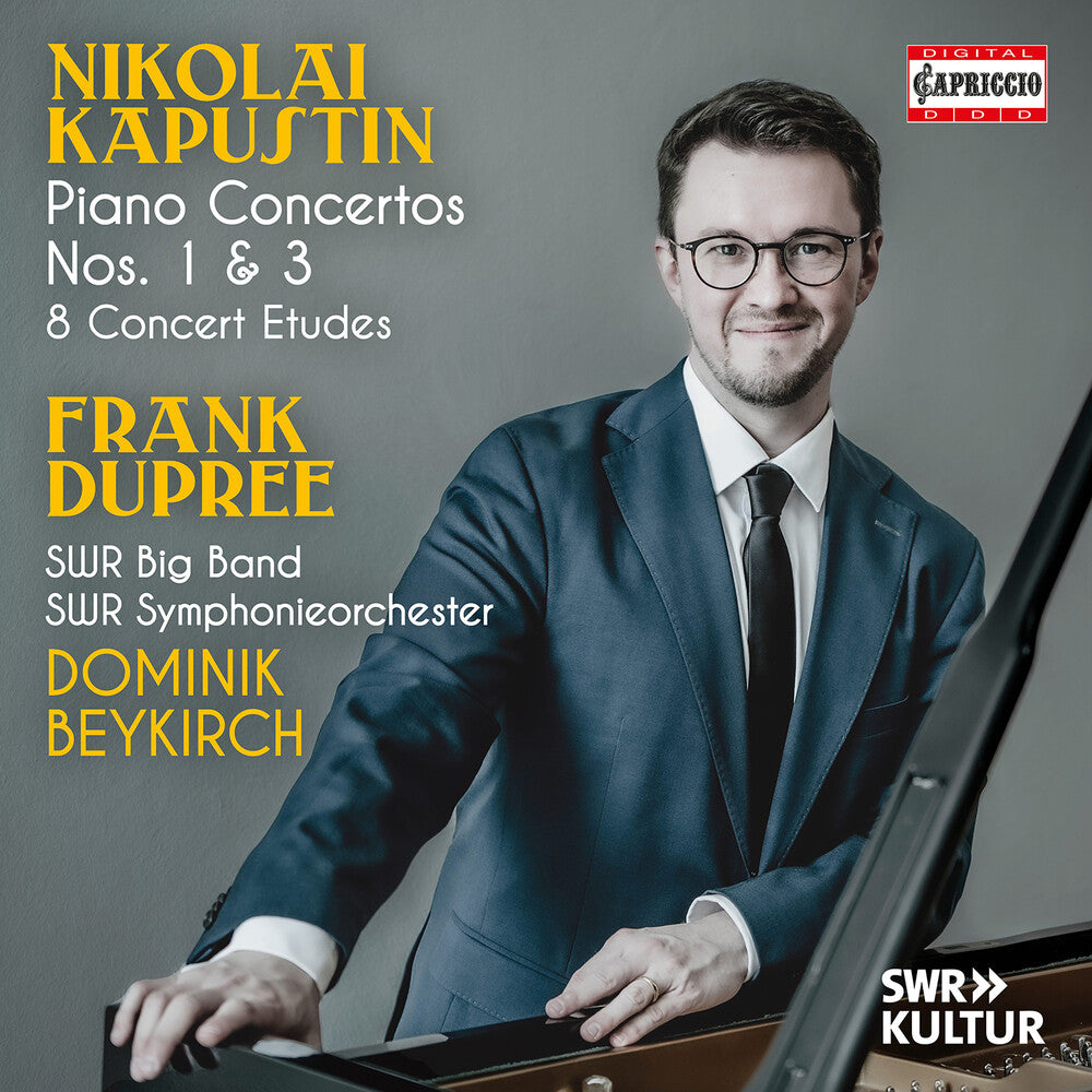 the album cover for Frank Dupree - Nikolai Kapustin: Pno Cons Nos. 1 & 3: 8 Concert