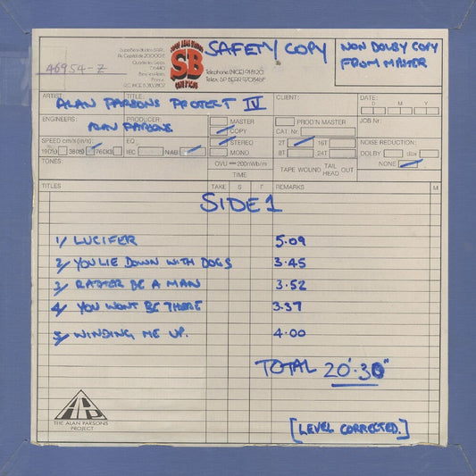 the album cover for Alan Parsons Project - Eve (Work In Progress) - Clear [Clear Vinyl]