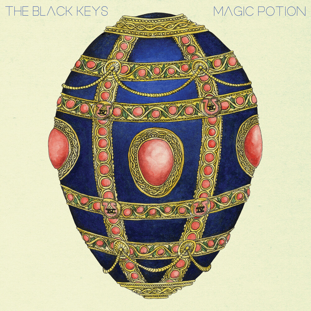 the album cover for The Black Keys - Magic Potion - 20th Anniversary [Magic Potion Blue]