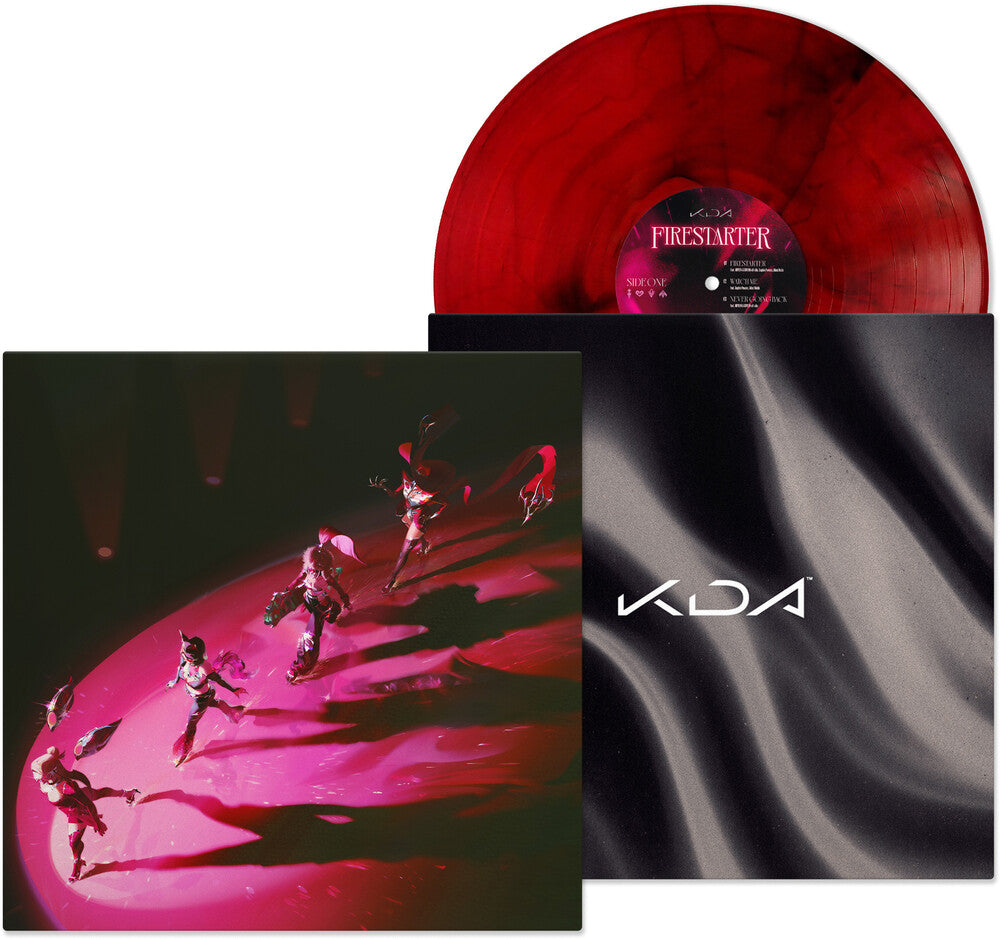the album cover for K/DA, League of Legends - FIRESTARTER (EP) [Red]