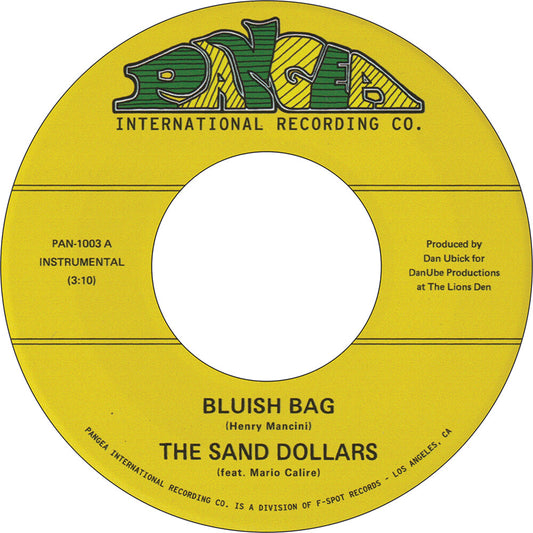 the album cover for The Sand Dollars - Bluish Bag b/w Moon Goddess
