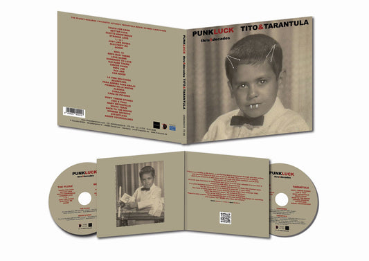 the album cover for Tito & Tarantula - Punk Luck Thru 5 Decades