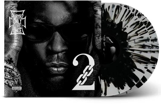 the album cover for 2 Chainz - Playaz Only Live Once [Indie Exclusive] (Blk) [Clear Vinyl] (Gate)
