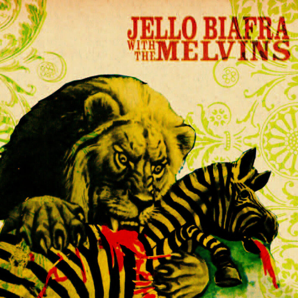 the album cover for Jello Biafra  / Melvins - Never Breathe What You Can't See (Cbgr) [Clear Vinyl]