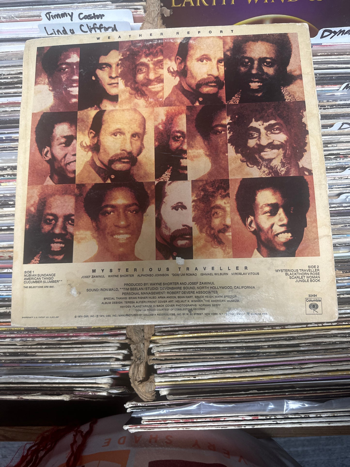 Weather Report ‎– Mysterious Traveller Vinyl LP PC 32494 VG+/VG
