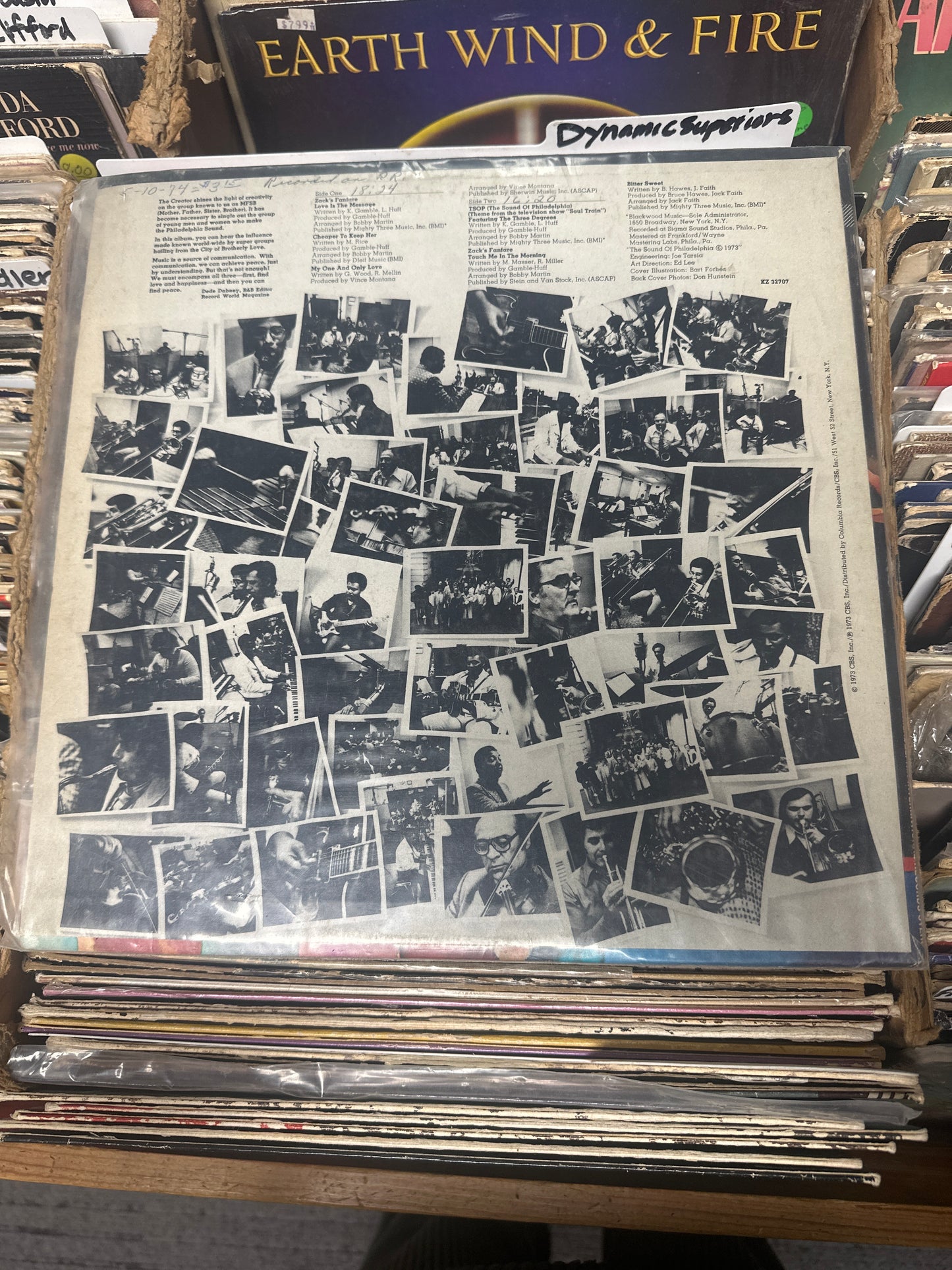 MFSB ‎– Love Is The Message Vinyl LP KZ 32707 VG+/VG+