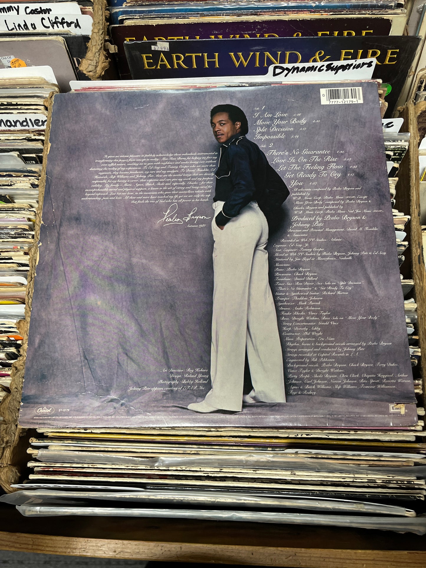 Peabo Bryson ‎– I Am Love Vinyl LP  ST-12179 VG+/VG+