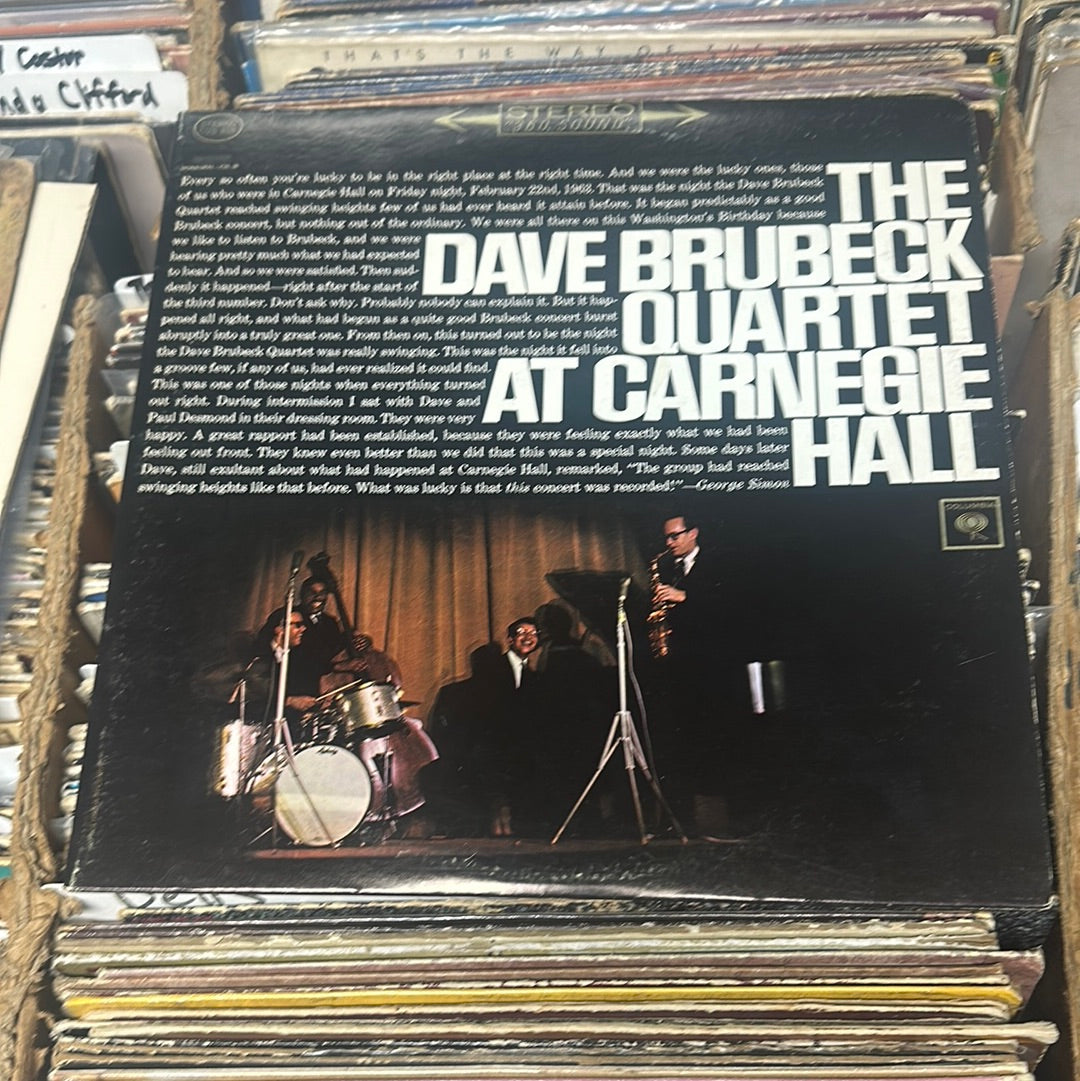 The Dave Brubeck Quartet – At Carnegie Hall VG+/VG+